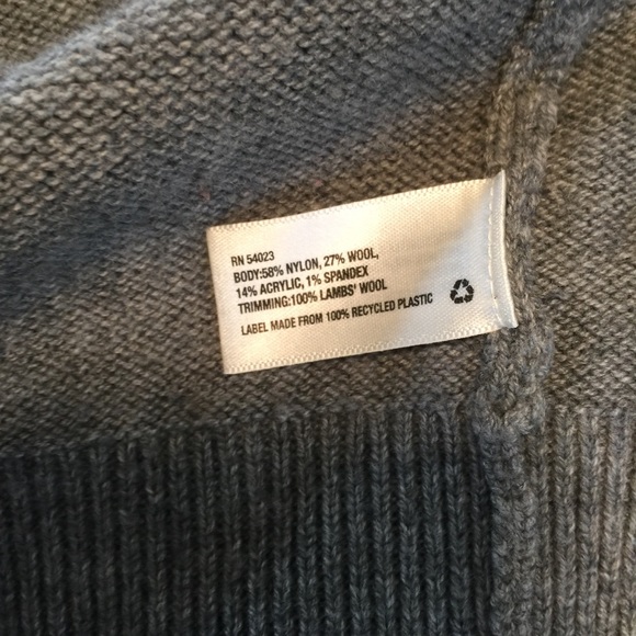 💥 Gap Gray Cardigan w/Elbow Patches Size S - Picture 6 of 7